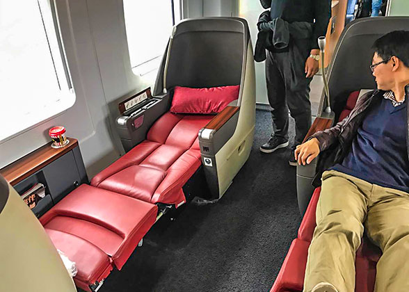 China Train Business Class Seat