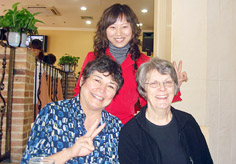 Our customers Ms. Carolyn Pompa Acree and Ms. Sharon Lee Baker with our Travel Counsultant Ruby