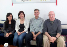 Our custmers Mr. Peter Anthony Inker, Mr. James Peter Horn & Ms. Lisa Ellen Fischer with our Travel Consultant Anny