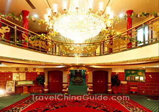 Lobby with red carpet
