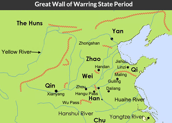 Great Wall Map of Warring State