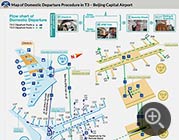 Beijing Capital Airport - Terminal 3 Domestic Departure Map