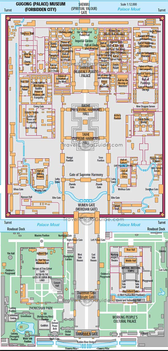 Beijing Palace Museum Map