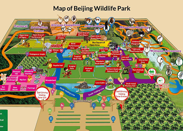 Map of Beijing Wildlife Park