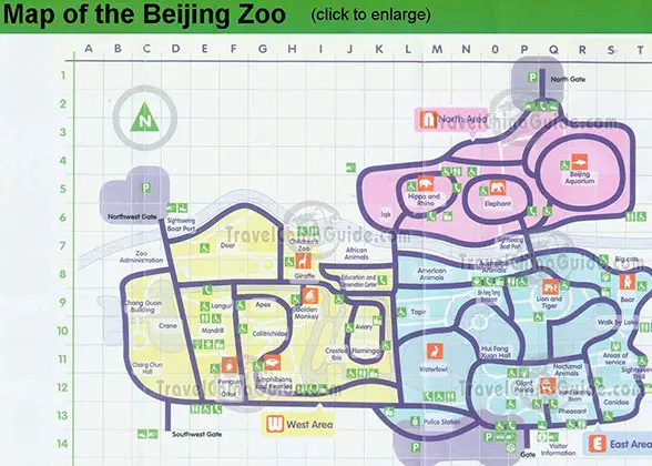 Map of Beijing Zoo