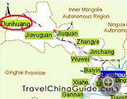 Location in Gansu