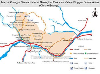 Map of Ice Valley (Binggou)