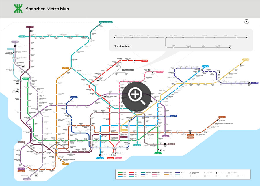 Shenzhen Metro Planning Map