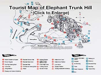 Map of Elephant Trunk Hill