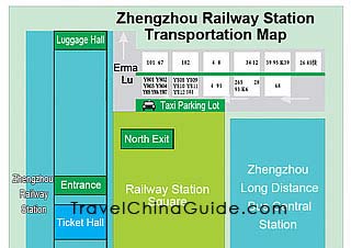 Zhengzhou Railway Station Transportation Map