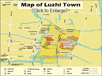 Map of Luzhi Town