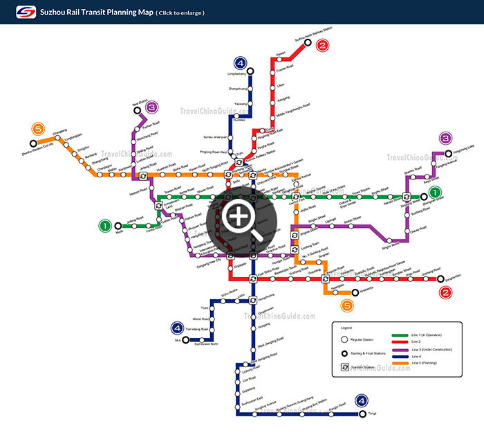 Suzhou Metro Planning Map