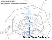 Map of Shenyang Subway Line 2