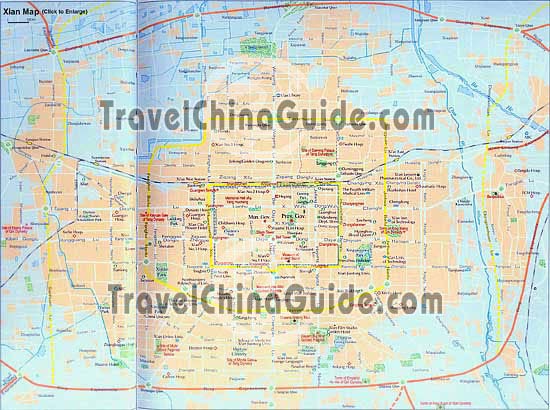 Xi'an City Map