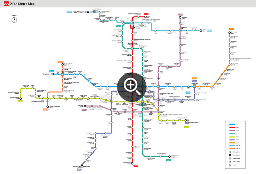 Xi'an Subway Map