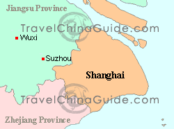 Shanghai Location Map