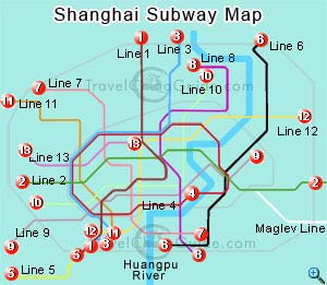 Shanghai subway map