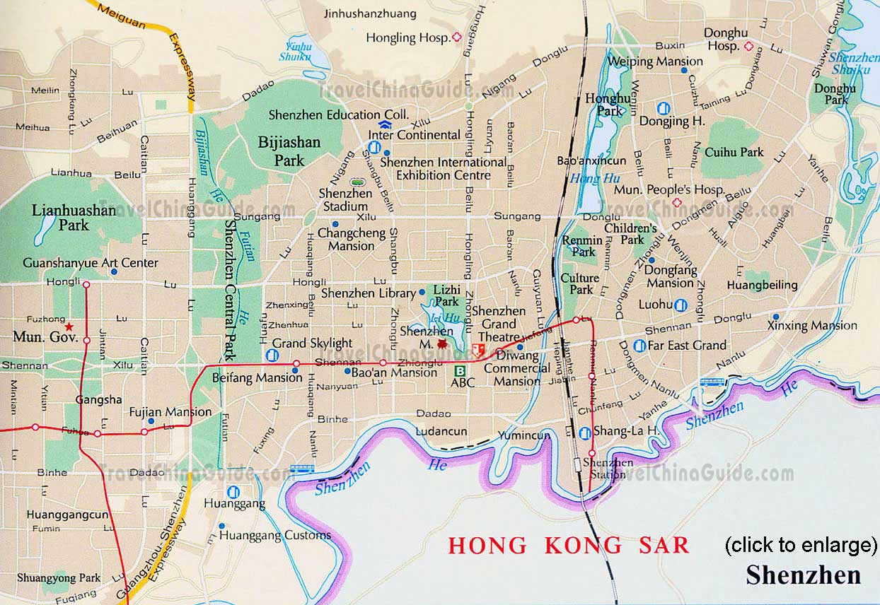 China Shenzhen Map
