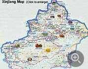 Xinjiang Tourist Map