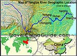 China Yangtze River Map