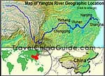 China Yangtze River Map