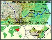 Yangtze River Location Map