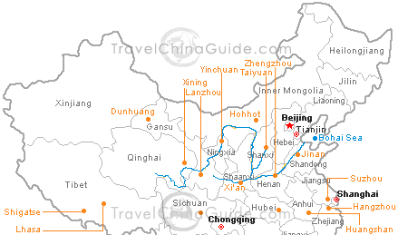 huang river map