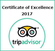 Certificate of Excellence 2017 from TripAdvisor
