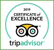 Certificate of Excellence 2019 from TripAdvisor