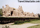 Statue at the starting point of the Silk Road