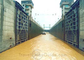 The outlet of the shiplock