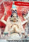 A statue of bodhisattva