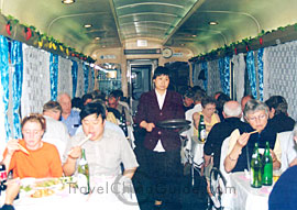 The dining car