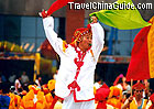 Performing Dragon Dance during Spring Festival