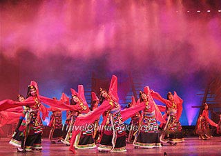 The performance in Jiuzhai Paradise Theater
