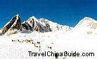 Many visitors climb the mountain.