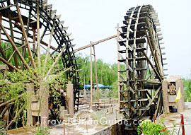 Waterwheels in the garden
