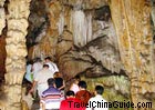 The Reed Flute Cave which mainly shows caves attracts tourists to enter.