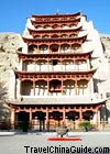 Cave 96 housing the Great Buddha at Mogao Caves, near Dunhuang