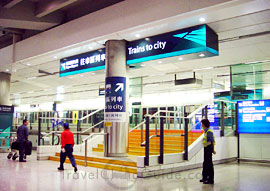 Clean and spacious hall of the airport