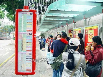 Hong Kong bus stop