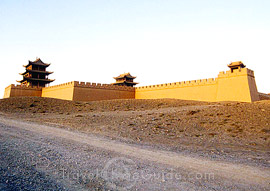 Jiayuguan Pass at sunset