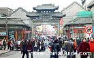 Bell Tower Street in the center of Taiyuan City