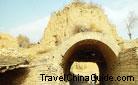 A close view of the eastern gate of Jian An Castle, Great Wall section near Yulin.