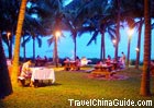 the charming night in Yalong Wan, Sanya