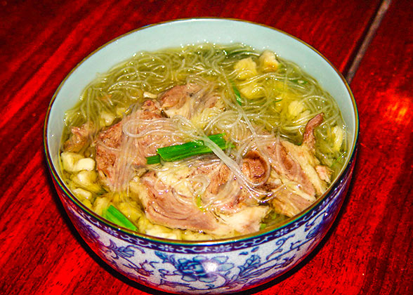 The local food of Xi'an - Unleavened Bread in Mutton Stew