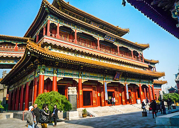 Drum Tower in the Yonghe Temple