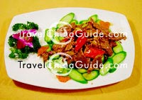 Fried Beef with Cucumber