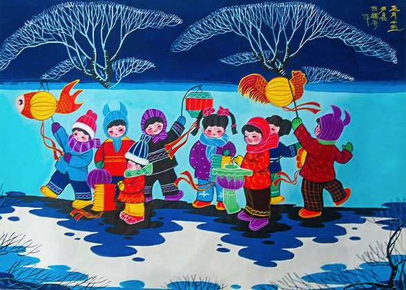  Peasant Painting, Huxian County 
