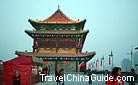 The City Wall decorated with colorful lanterns welcomes the tourists all over the world. 0053631
